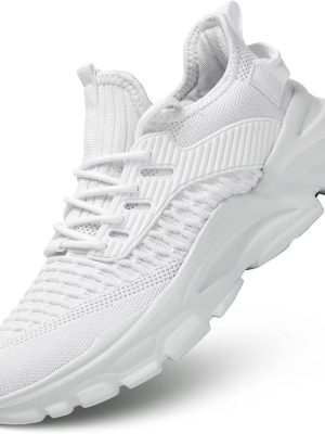 Men's Running Shoes, Non Slip, Breathable, Lightweight Fashion Sneakers, Slip Resistant Athletic Sports Walking Gym Work Shoes