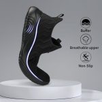 Mens Slip On Walking Shoes Lightweight Non Slip Gym Workout Running Shoes Mesh Breathable Cushion Fashion Tennis Athletic Casual Sneakers
