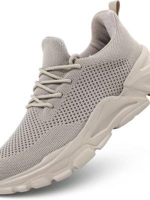 Men's Slip on Walking Shoes Ultra Light Breathable Non Slip Running Shoes Casual Fashion Sneakers Mesh Workout Sports